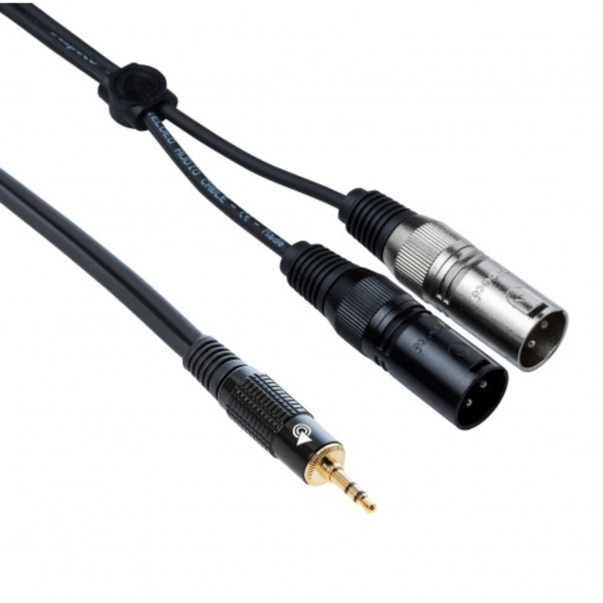 Bespeco EAGLE PRO 2 RCA إلى 2 XLR كابل صوت ذكر