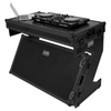 UDG U91072BL - Ultimate Flight Case Portable Z-Style DJ Table Black Plus (Wheels)