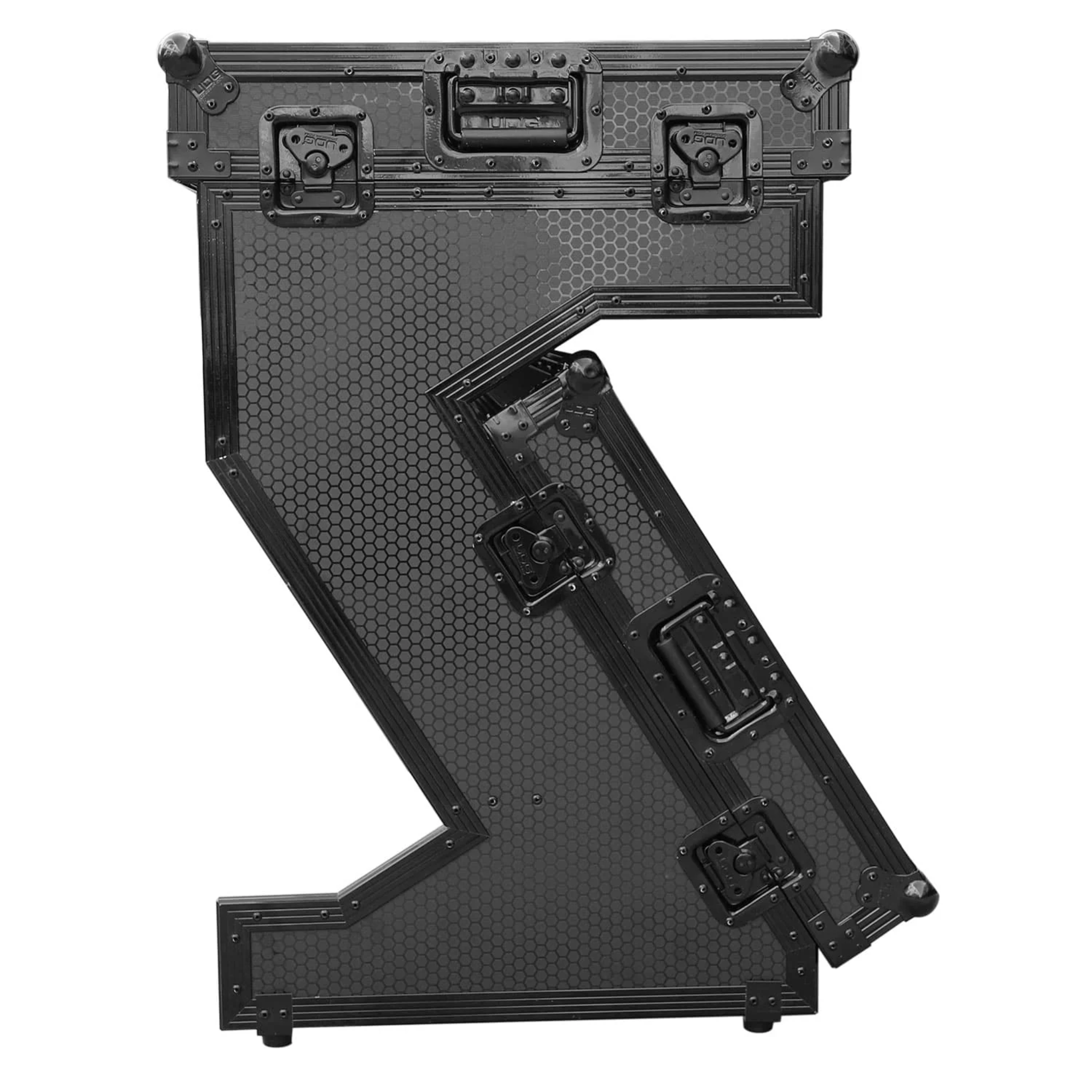 UDG U91072BL - Ultimate Flight Case Portable Z-Style DJ Table Black Plus (Wheels)