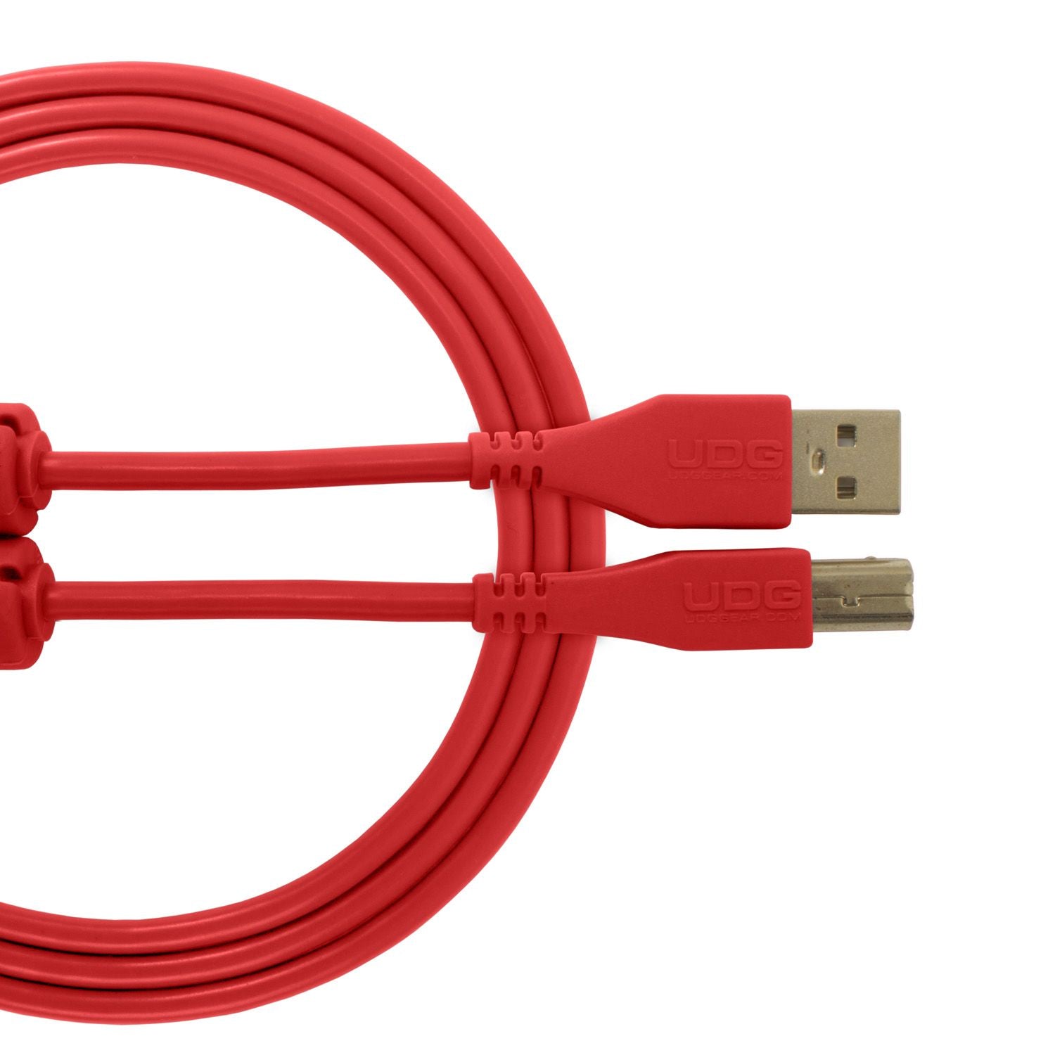 U95002RD - UDG Ultimate Audio Cable USB 2.0 A-B Red Straight 2m