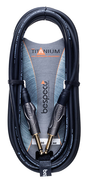 Bespeco TT TITANIUM 6.3mm Jack Audio Cable